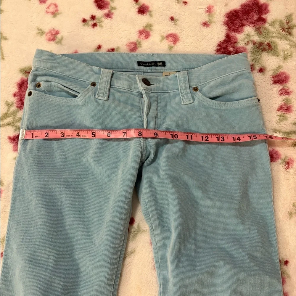 Baby blue Frankie b corduroy flares size 2 Y2K - Picture 9 of 9